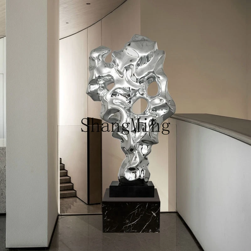 

SM handicrafts modern simple hotel lobby large floor ornament resin entrance decoration