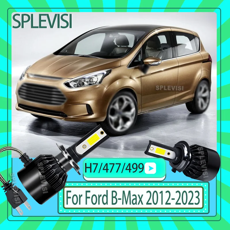 

2x Advanced 12v 60W COB Chips LED Car Headlamp Low Dipped Beam Bulbs For Ford B-Max 2012 2013 2014 2015 2016 2017 2018-2023