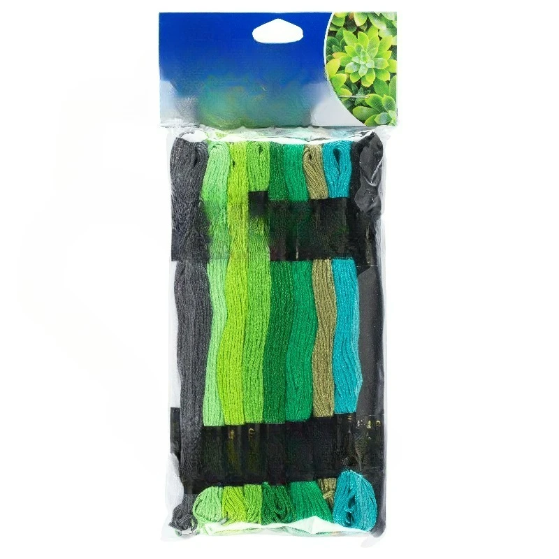 Embroidery Floss Value Pack, Garden Greens,8.75yds,Cotton