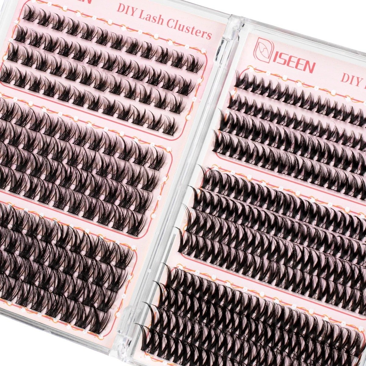 Clusters de cils bricolage Kit d'extension de cils naturels individuels vaporeux Styles de mélange doux pour les débutants avec outil de maquillage de liaison et de joint