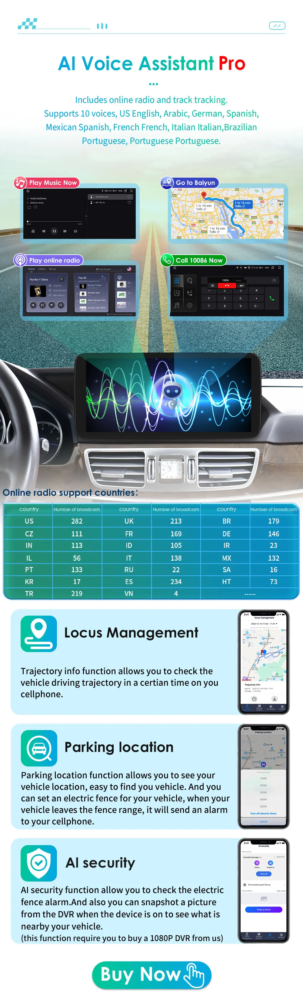 10,25" Hizpo Android Autoradio für Mercedes Benz W204 S204 2008 - 2010 C-Klasse NTG4.0 Intelligentes System RDS DSP GPS AUX CarPlay – Detail 25