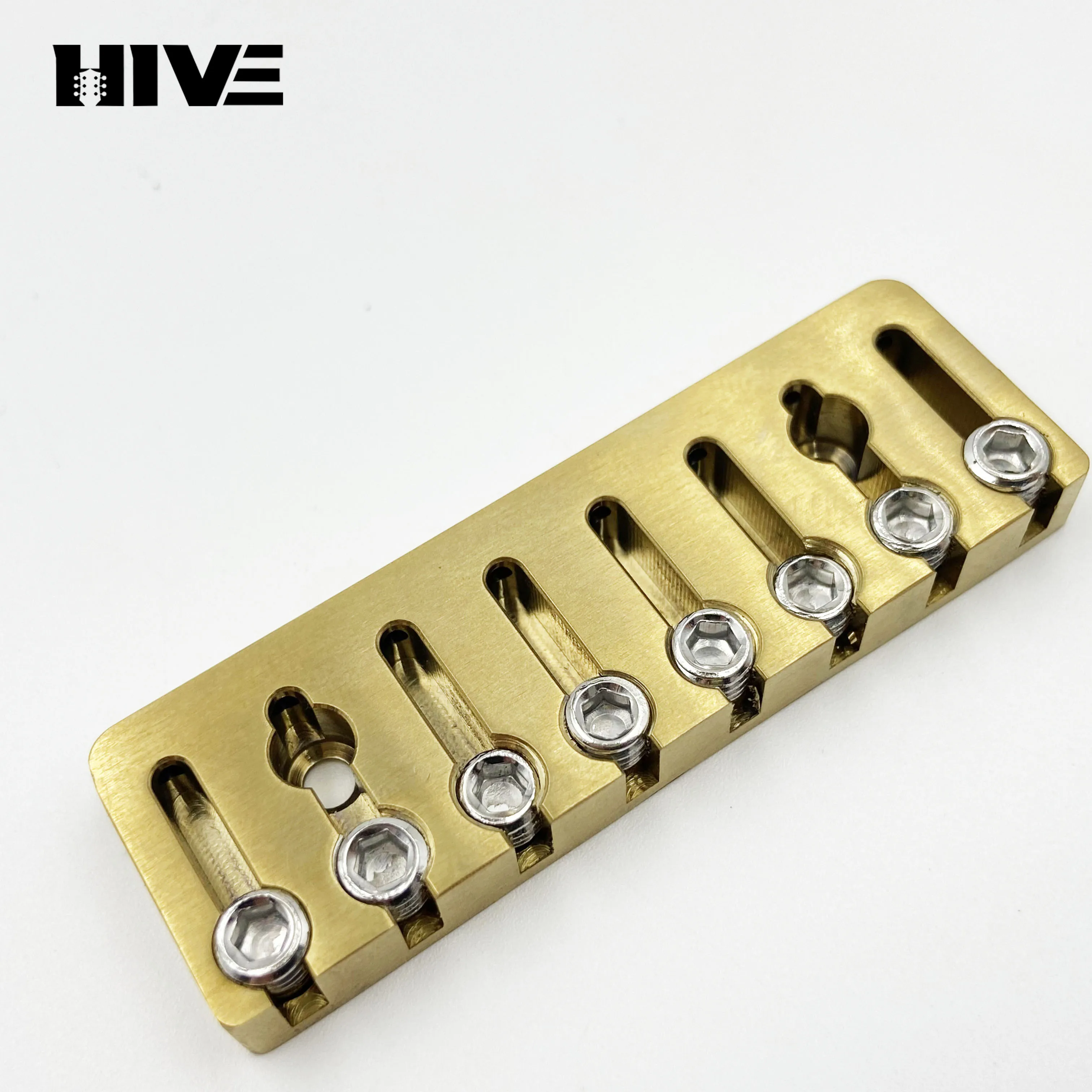 High-end Electric Guitar Bridge Titanium Alloy Neck Genuine 6/7/8-string Guitar Bridge-fixed Guitar Tuning Lock String