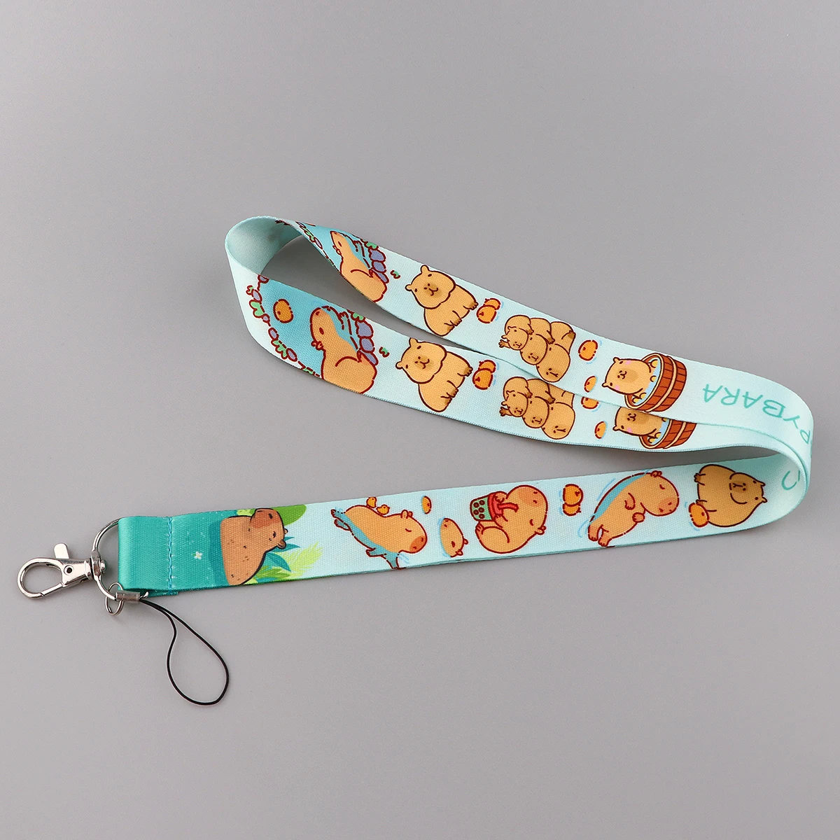 Cute Capybara Lanyard for Keys Neck Strap ID Card Badge Holder Cell Phone Strap Key Chain Key Holder Key Rings Accessories Gifts