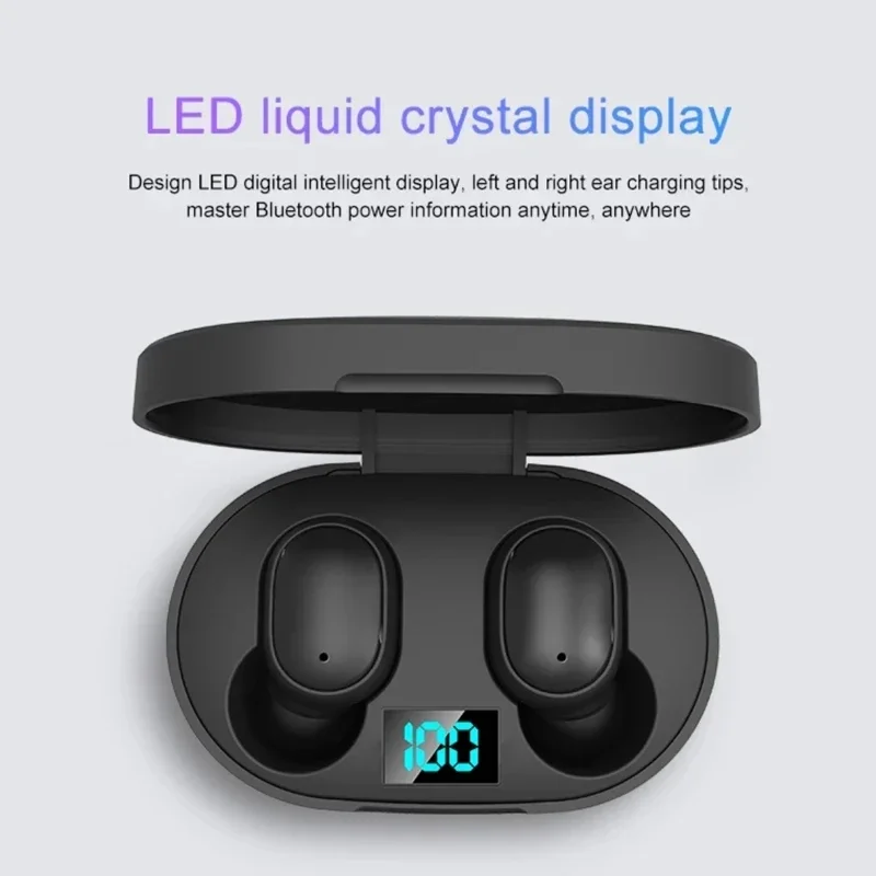 Hot selling E6s Wireless bluetooth earphones mini sports in ear style qcy Earphones ear buds wireless