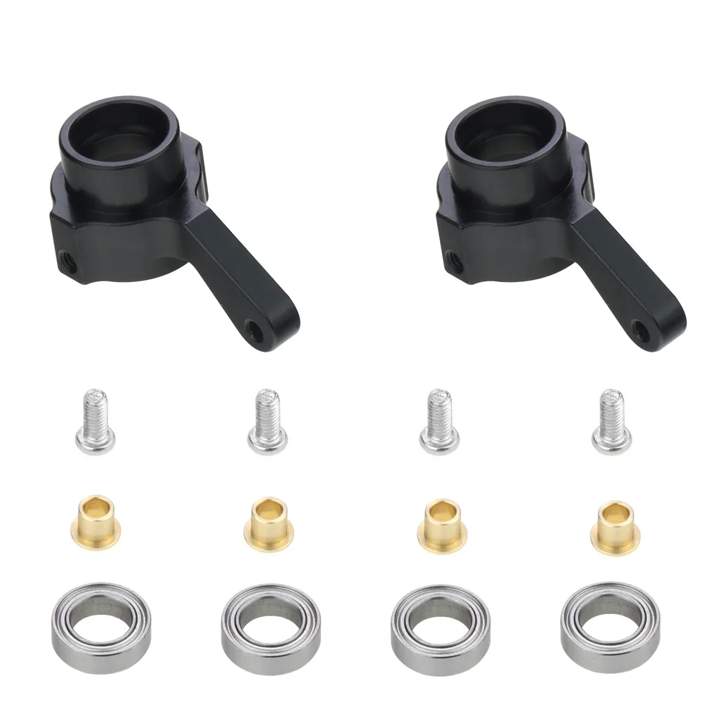 Metal Steering Cup Turn Cup Kit for WPL C14 C24 C34 C44 B14 B1 B16 B24 B36 MN D90 D91 MN99S RC Car Parts,Black