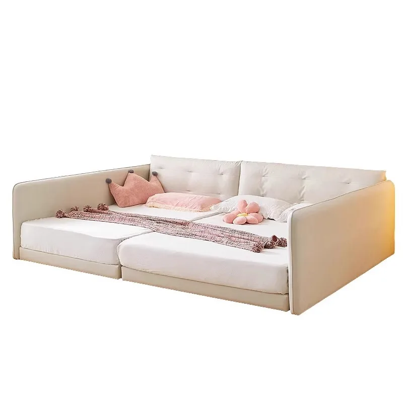 Tatami combination, a family of four, parent-child fabric bed, master bedroom and mother bed