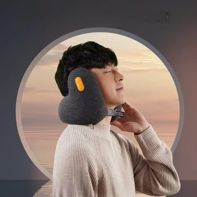 U Shaped Noise Reduction 30Db Neck Pillows Noise Cancelling Pillow Travel Sleep Pillow Cervical Healthcare Soft Neck Support