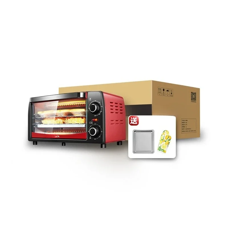 KAO-1208 Horno eléctrico para hornear, mini horno pequeño multifuncional para el hogar, horneado en el hogar