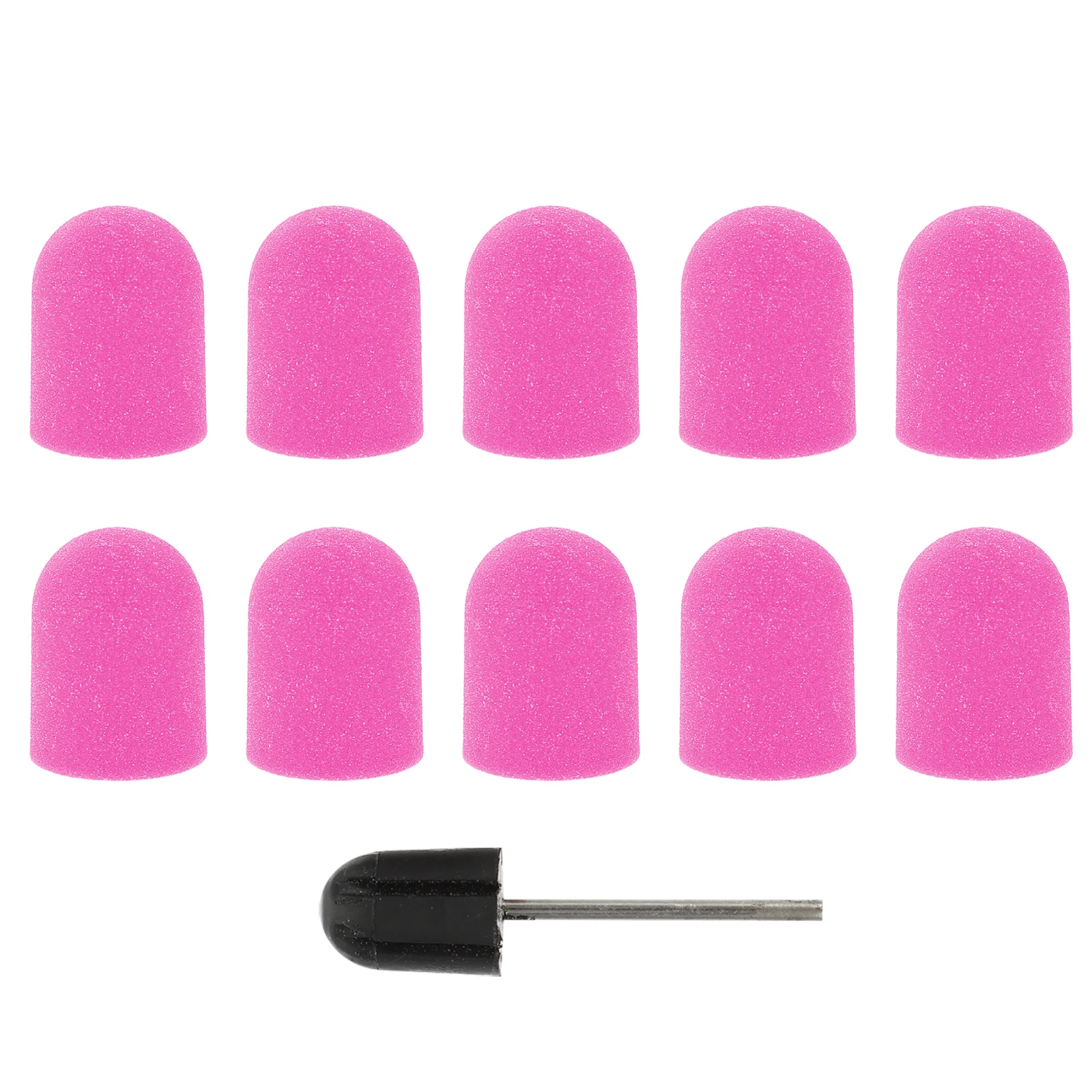 10 stücke Nagel Schleif Kappen Maniküre Schleifen Kopf Ersatz Für Nagelhaut Pflege Pediküre Werkzeug Tragbare Leichte Hitzebeständig