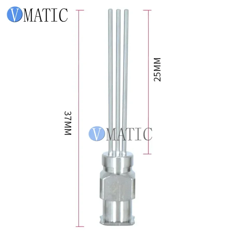 Free Shipping Stainless Steel Jewelry Dispensing Tip - 25mm Luer Lock, Rhinestone Setting Tool