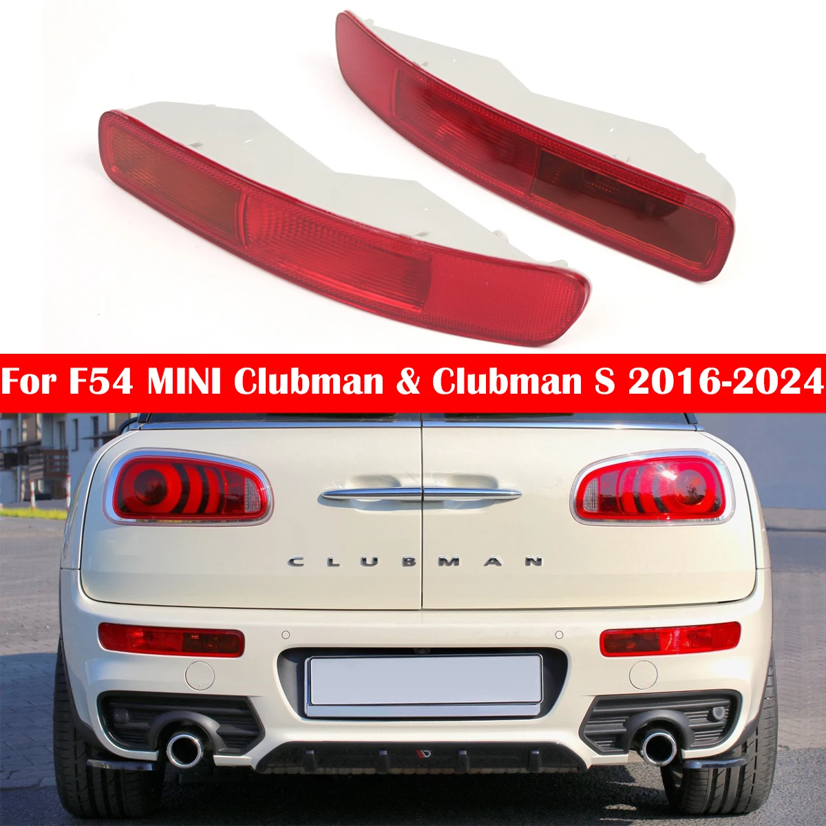 Tail Rear Bumper Light Lamp For For MINI Cooper F54 Clubman 2017 2018 2016-2020 LED Reflector Turn Signal Brake Lamp Fog Light