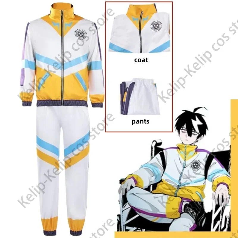 2024 New Anime Nutclear Boom Ying He  Yi Zhong Cosplay Costume NUT All Staff Campus Athletic Wear Coat Adult Man Gymnastics Suit