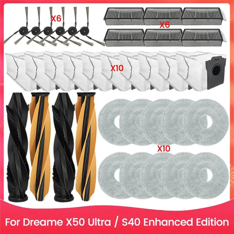 pieces-de-rechange-amovibles-36-pieces-pour-fordreame-x50-ultra-s40-enhanced-edition-brosse-principale-brosse-laterale-filtre-hepa-chiffon-de-nettoyage-sac-a-poussiere