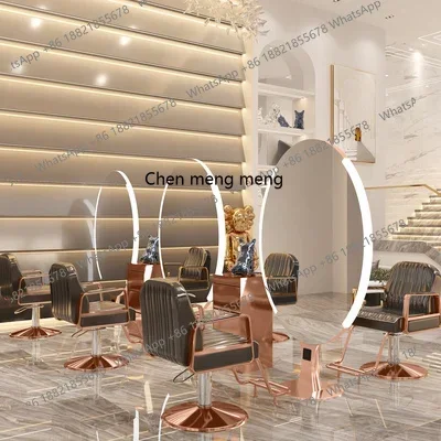 11ZModern Style Classic Luxury Hair Salon Furniture Hairdresser Salon Mirror Station Styling Station for Barbershop