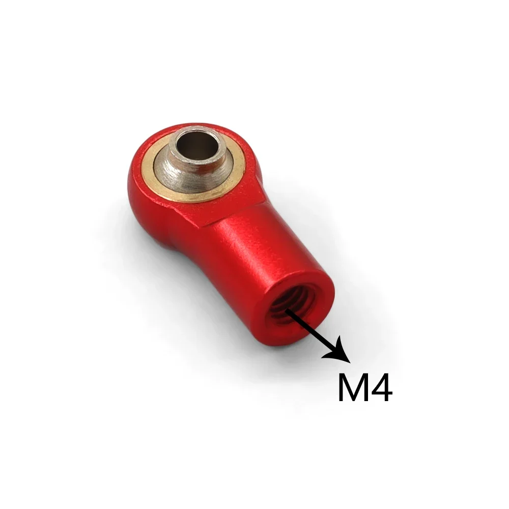 Metal M4*20MM Aluminum Link Tie Rod End Ball Joint for 1/10 RC Car Crawler AXIAL SCX10 D90 D110 Tamiya CC01 Racing