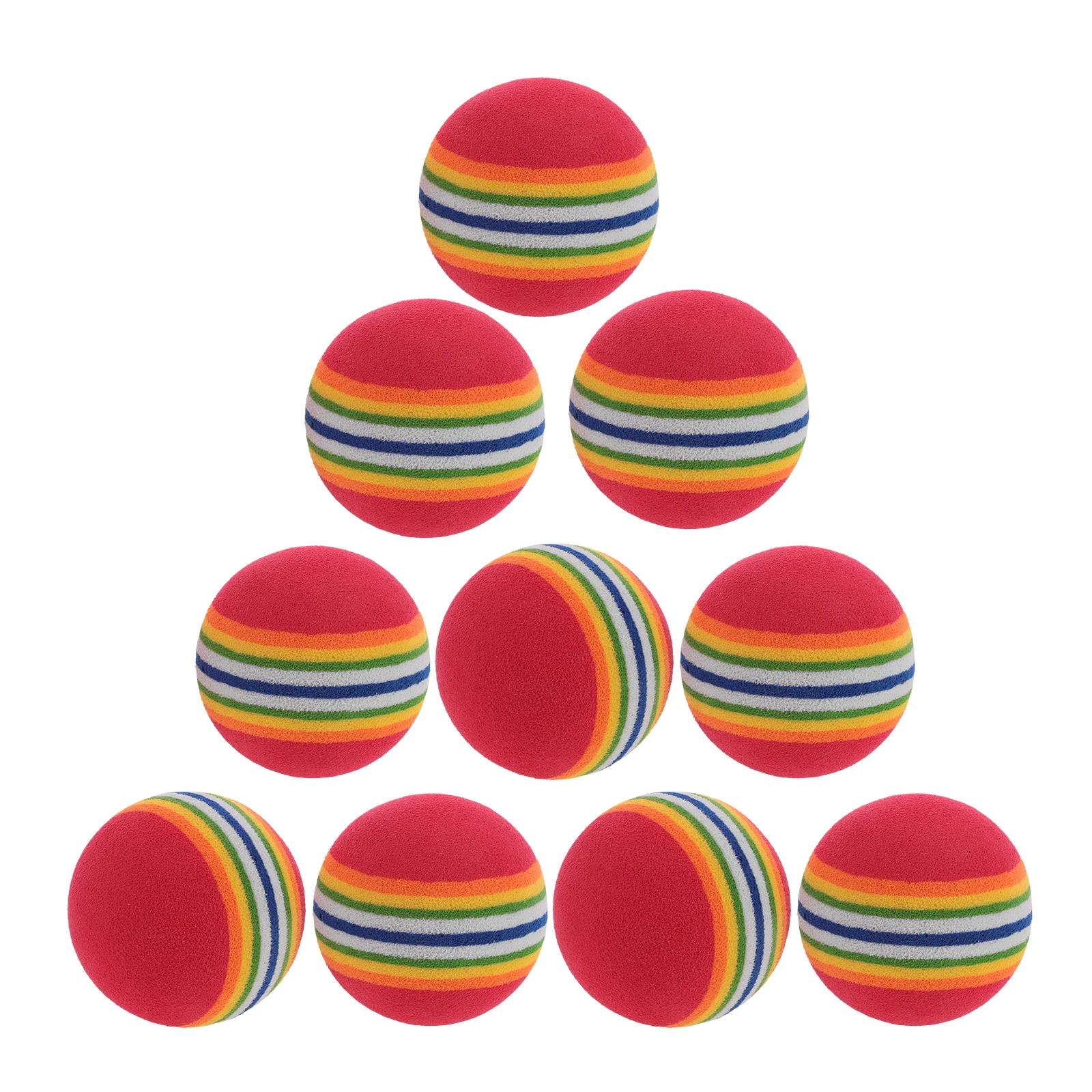 

10pc Bite Resistant Ball Toy Durable Dog Chew Balls Pet Tennis Ball Sound Knot Toys Clean Teeth Small Medium Dogs