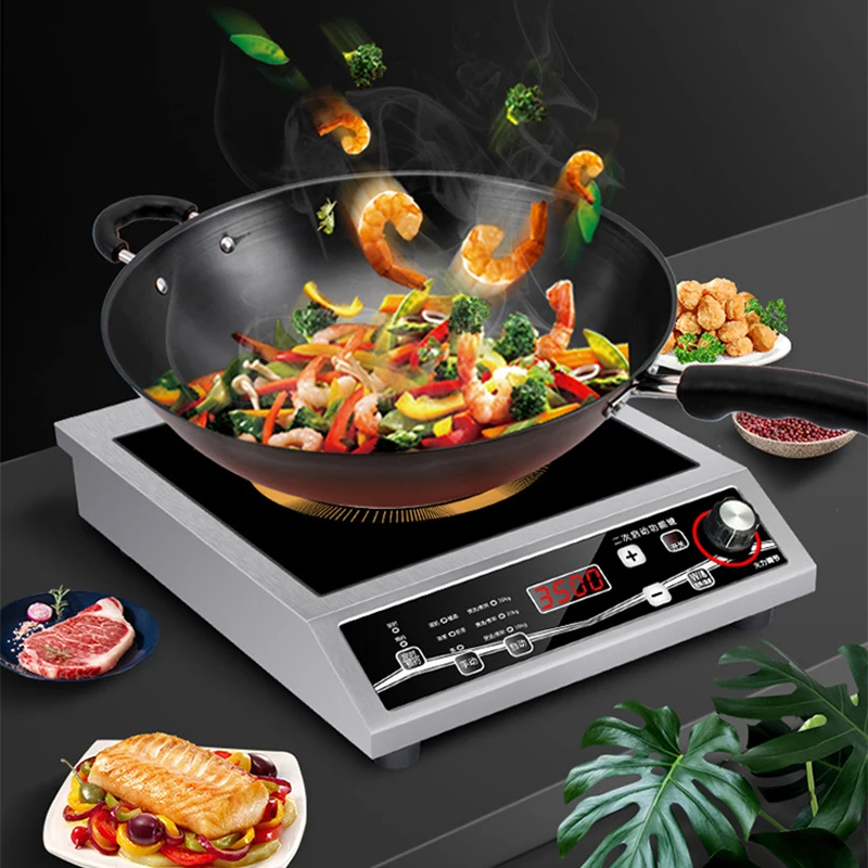 3500W Induction Cooker Commercial Stainless Steel Household Stir Fried Vegetables High Power single-head load-bearing 50KG