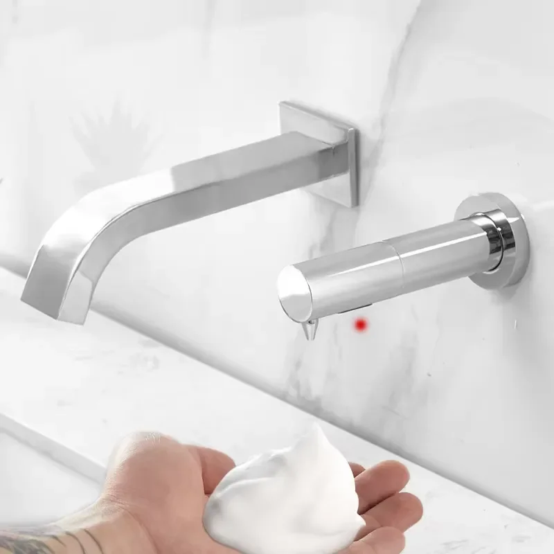 Automatic Touchless Foam Soap Dispenser Wall Mounted Sensor SUS304 Stainless Steel Commercial OEM