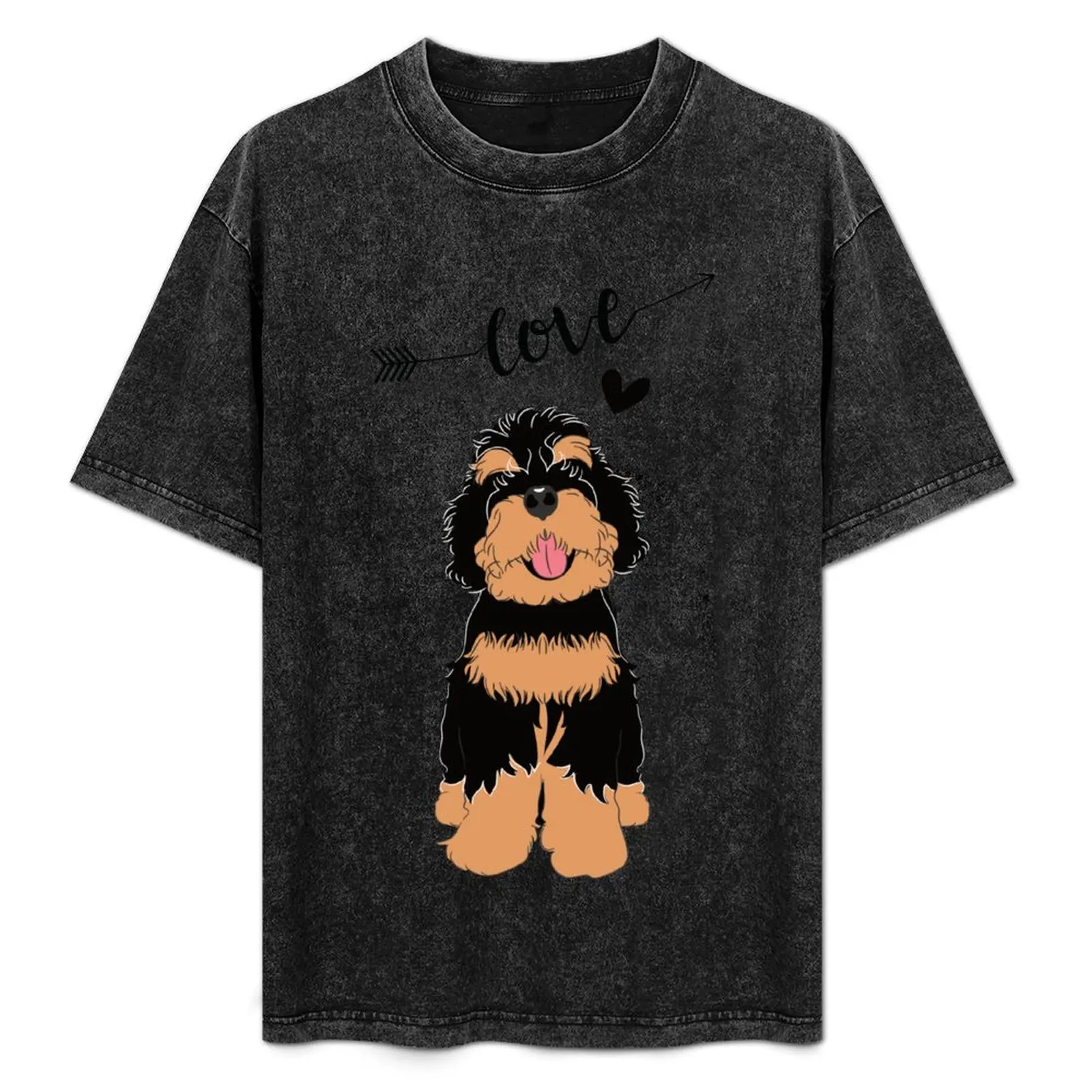 

LOVE Phantom Bernedoodle T-Shirt Independence Day Short Sleeve T-Shirt