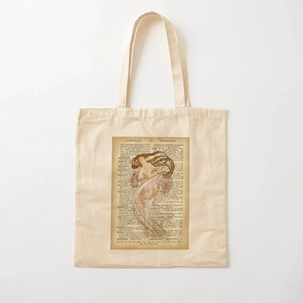 

Dancing in book page - Mucha Tote Bag Canvas bag for women Cloth bag