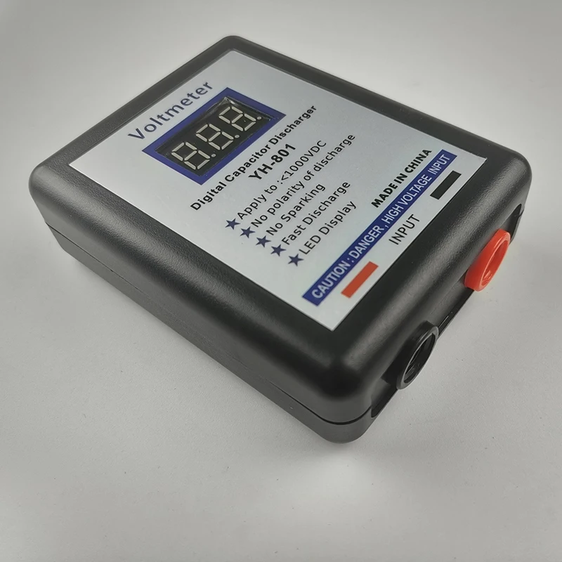 Condensador Digital AT64 800V probador de voltaje descargador rápido herramienta de descarga de alto voltios pantalla de reparación electrónica Matenance A