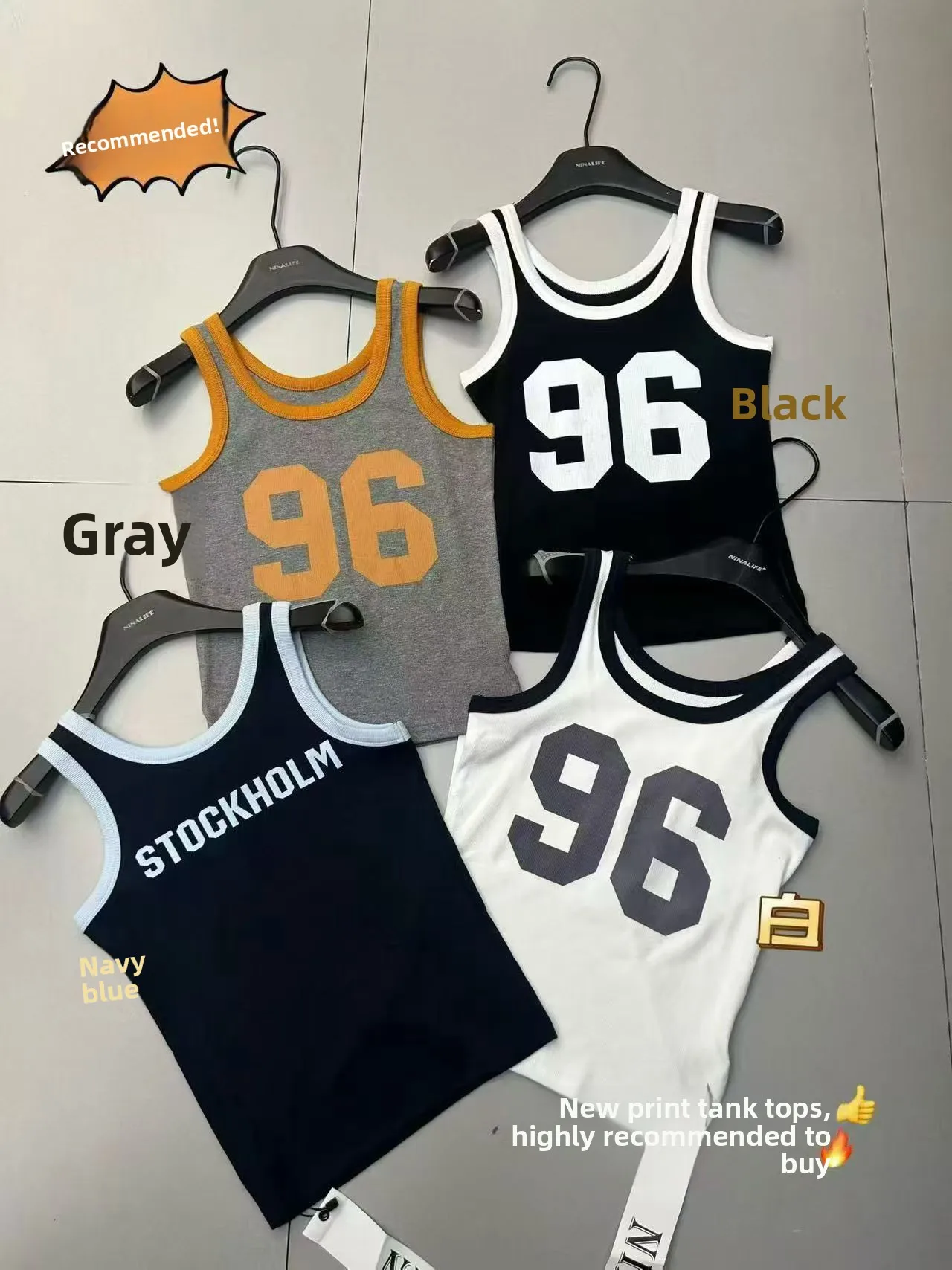 

Slim Fit round Neck Sleeveless Vest Women's Base Layer Top Color Block Fashionable Korean Style New 2026 Printed Cotton Tank Top