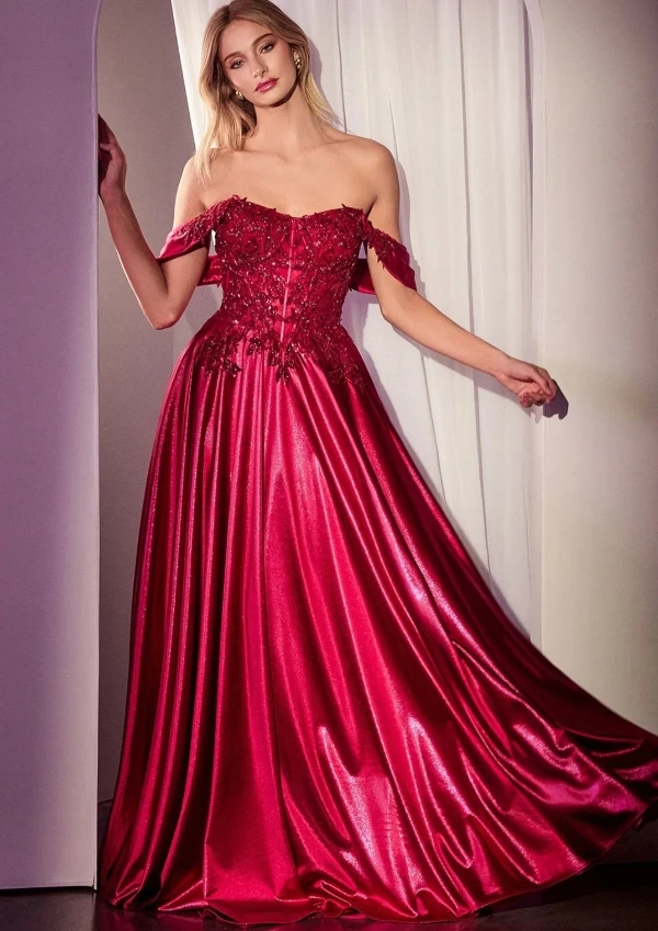 فستان الأم الأنيق على شكل حرف A مع الزهور