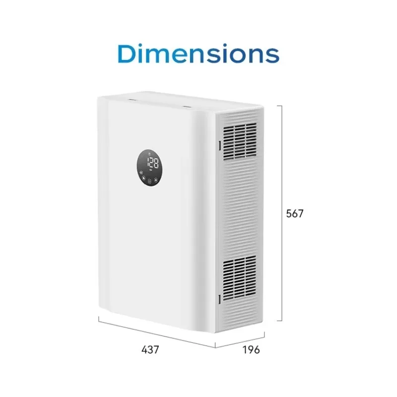 

Residential Smart Ventilation System Energy Recovery Ventilation Humidity Monitoring Easy Maintenance