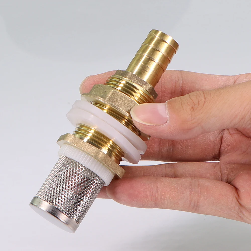 محول خزان مياه من الفولاذ المقاوم للصدأ ، وصلة معبد من النحاس الأصفر ، شاشة مرشح لري الحدائق وحوض السمك ، حوض أسماك الزينة ، 6-19 ،