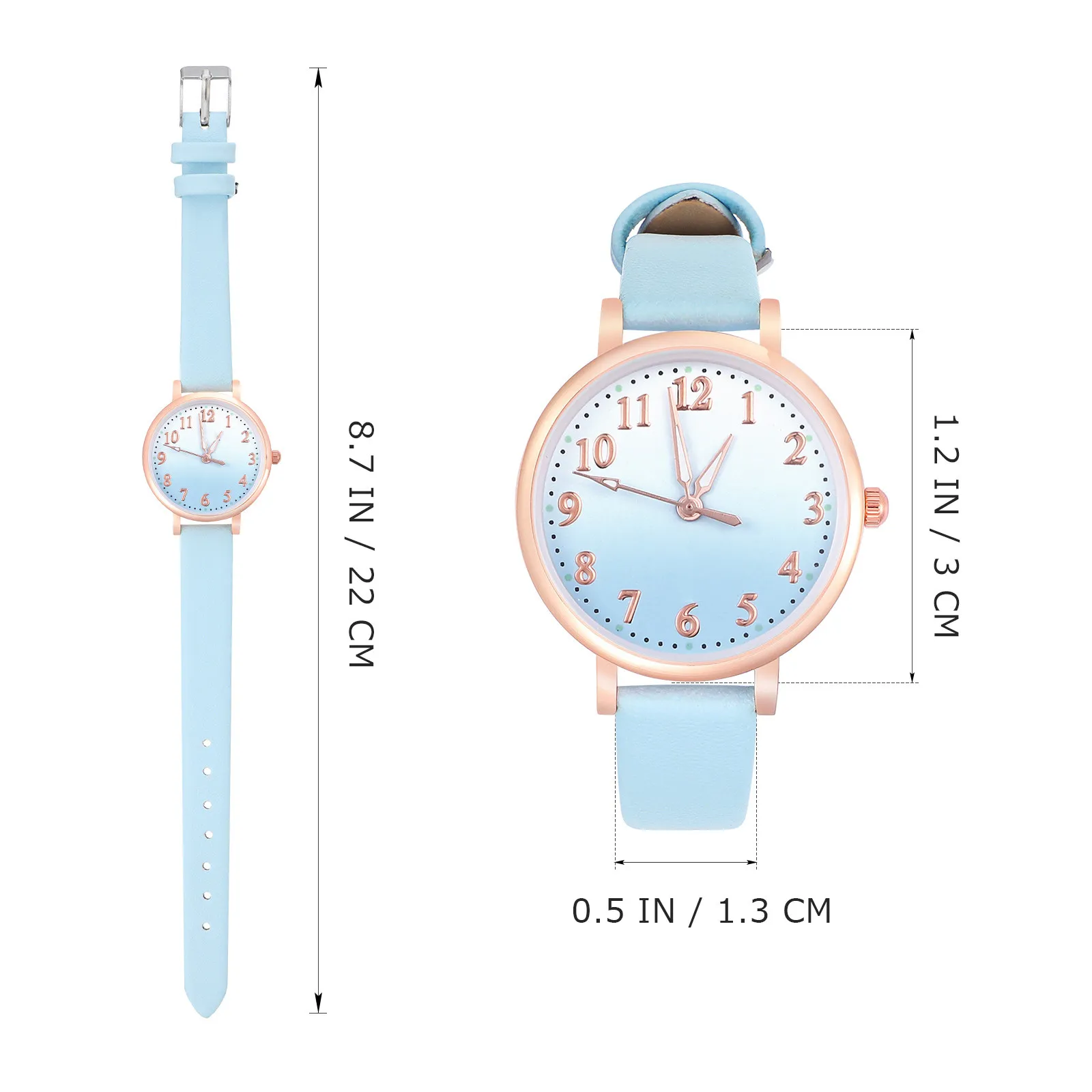 Quartz Watch Strap Stylish Luminous Analog Watch for Daily Party School Watches for