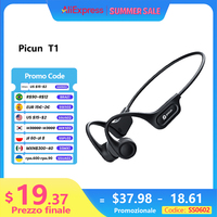 Picun T1 Bone Conduction Earphones Bluetooth Wireless Headset IPX7 Waterproof Sport Headphones 3D Sound Earhook Noise Cancelling