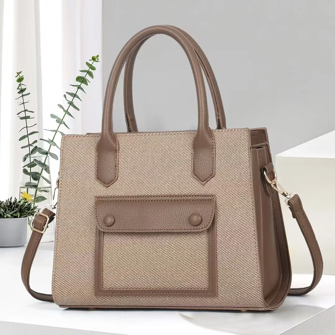 Women\'s Tote Bag, Laptop Tablet Storage Bag, Large Capacity Female Top-handle Bags Carrying Briefcase PU Leather Shoulder Bag