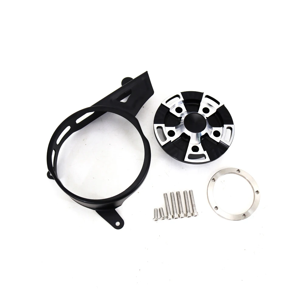 

Для Harley-Davidson Sportster S 1250 RH1250s крышка шкива двигателя мотоцикла-черный аксессуар из анодированного алюминия