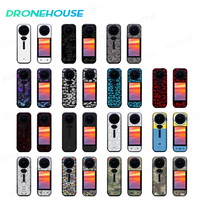 PVC Sticker For Insta360 X5 Body Frame Protective Film Anti-scratch Decals Decoration For Insta360 X5 Sports Camera Accessories