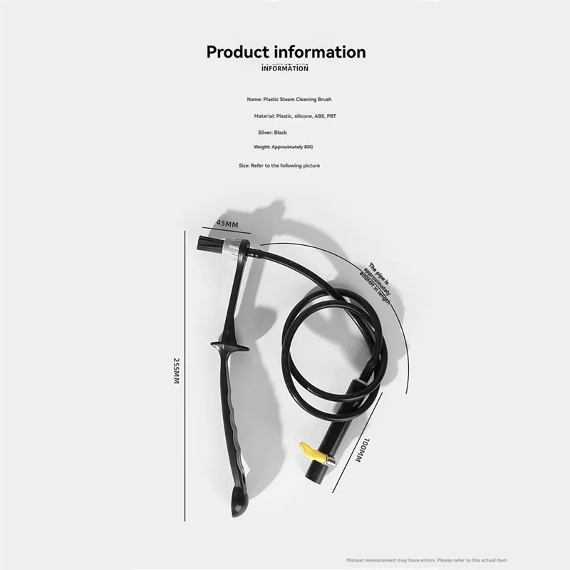 Stoomreinigingsborstel voor espressomachine Brouwkop om vet en dicht te verwijderen Anti-verbranding Afneembaar-A77G