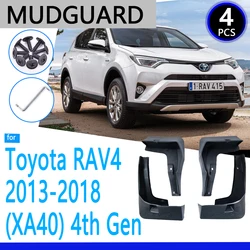 Mudguards for Toyota RAV4 RAV 4 XA40 40 2013~2018 2014 2015 2016 2017  Car Accessories Mudflap Fender Auto Replacement Parts