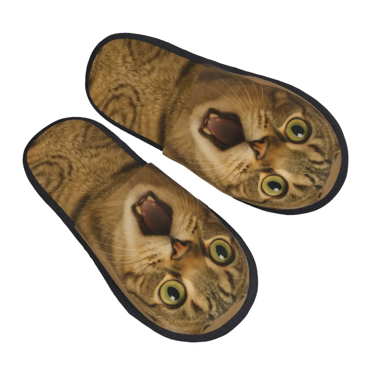 

Женские домашние тапочки с индивидуальным принтом «Милые котики», мягкие, теплые, с эффектом памяти, пушистые, для дома и улицы
