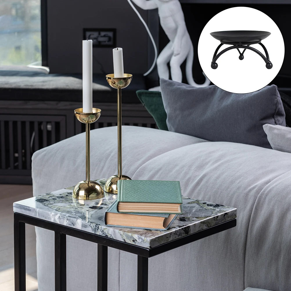 

Iron Candlestick Holder Nordic Tray Modern Centerpiece Wedding Decor Craft Design Aromatherapy Meditation Gift