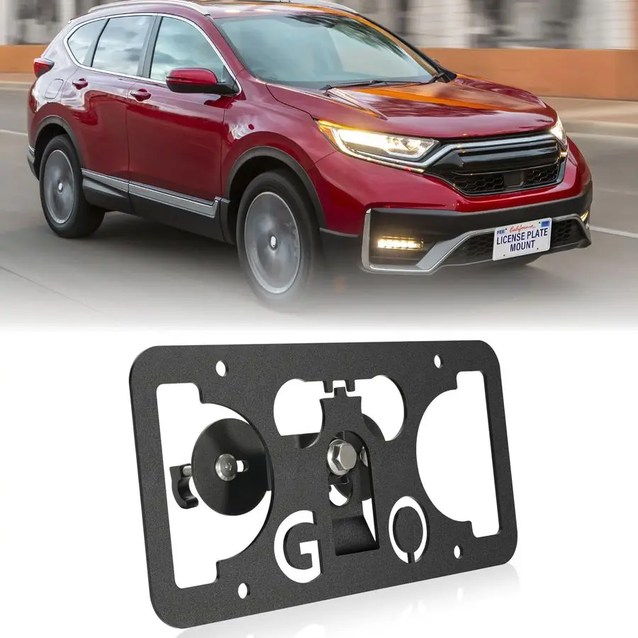 

Bumper License Plate Mount Compatible with Honda CRV 20172025, No Drill Front Grille License Plate Frames License Plate Bracket