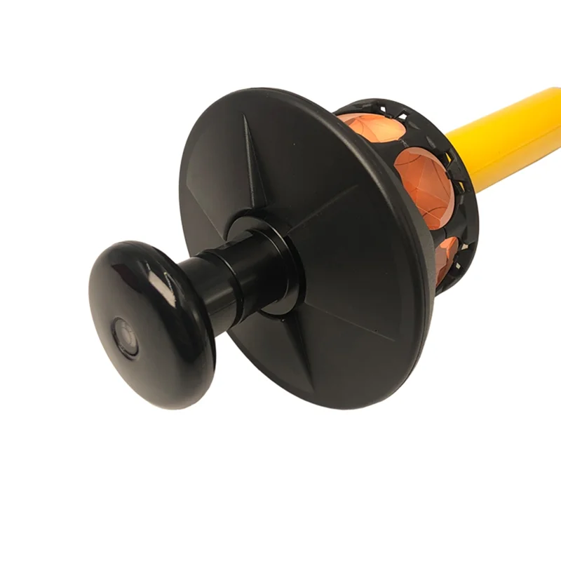 منشور 360 درجة مطلي بالنحاس لمحطة تريمبل المجموع 5/8 بوصة × 11 خيط أنثى مع عمود قسم ممتد 10 سم