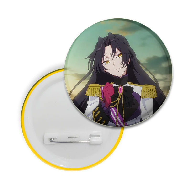 Anime The Case Study of Vanitas Cartoon Round Pin Brooch Badge Snap-in Button Pins Brooches for Clothes Jewelry Accessories Gift