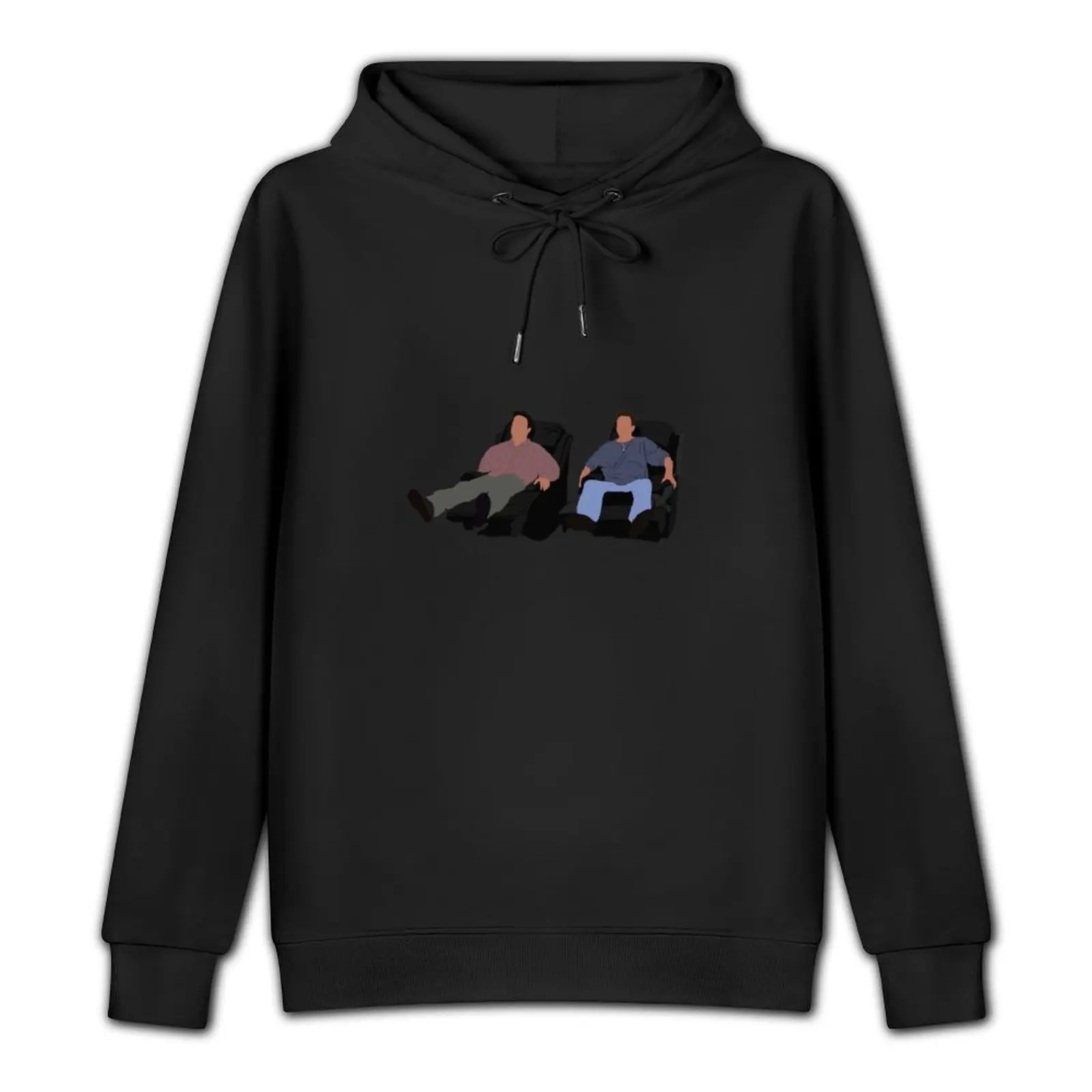 Chandler and Joey in chairs Pullover Hoodie men clothing autumn mens clothing aesthetic clothing hoodie oversize