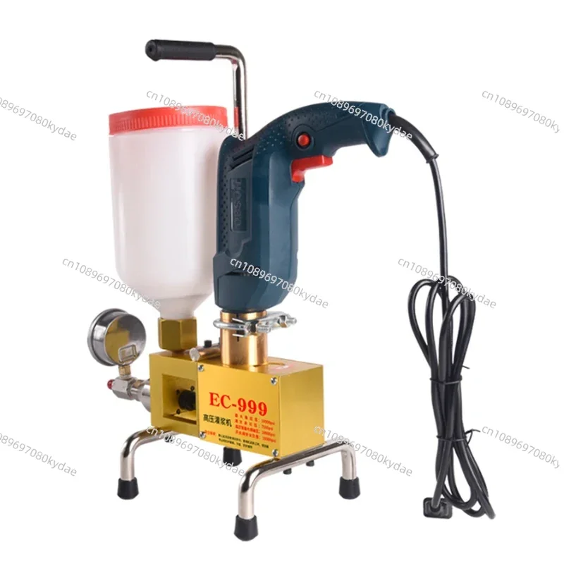 

910/1100W 220V Epoxy Injection Pump Epoxy/Polyurethane Foam Grouting Machine Steel Hose Concrete Repair Crack