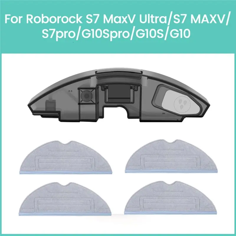 

ABKJ-Electric Sweeper Water Tank With Mop Rags For Roborock G10/G10S/G10S Pro/S7 Maxv Ultra/S7 MAXV Vacuum Cleaner Parts
