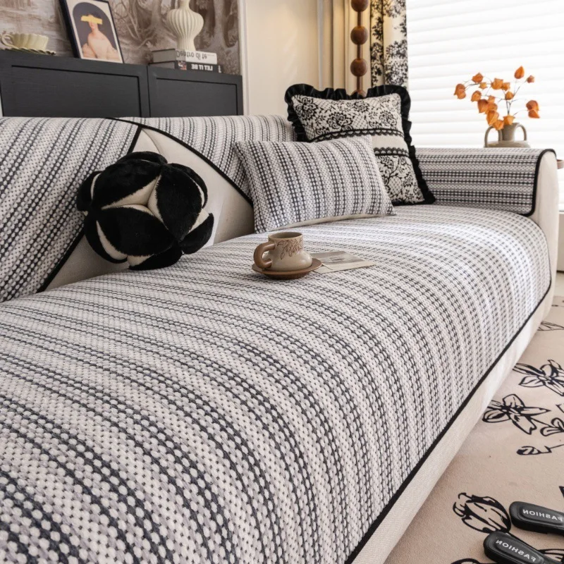 

Chenille All-Season Living Room Sofa Cushions Non-Slip Cat-Scratch Resistant Soft Sofa Covers Soft Sofa Throws for Home Decor