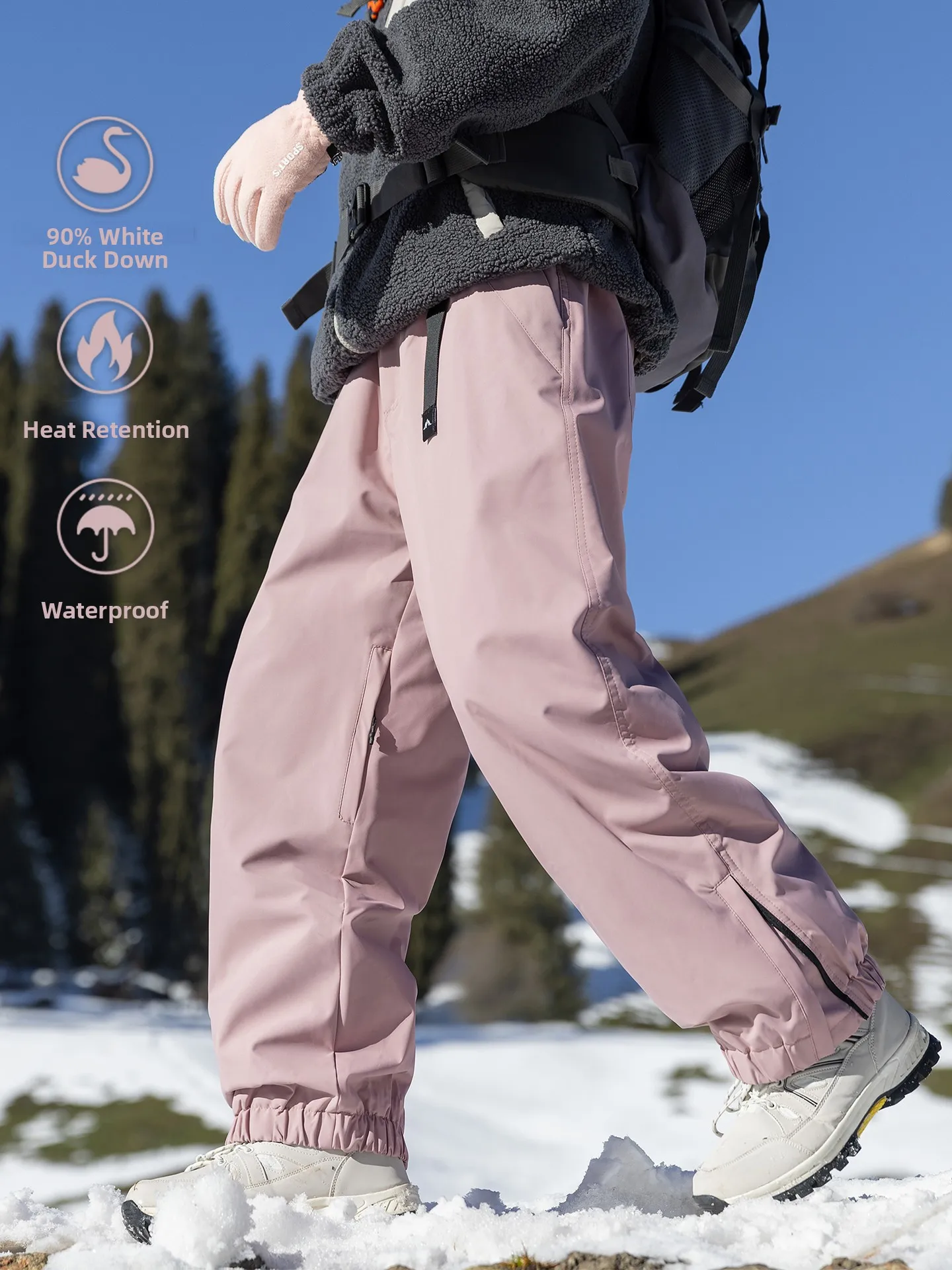 

Мужские утепленные лыжные брюки для активного отдыха, ветрозащитные, водонепроницаемые, морозостойкие до -40°C, молодежные, повседневные, для холодной погоды на северо-востоке