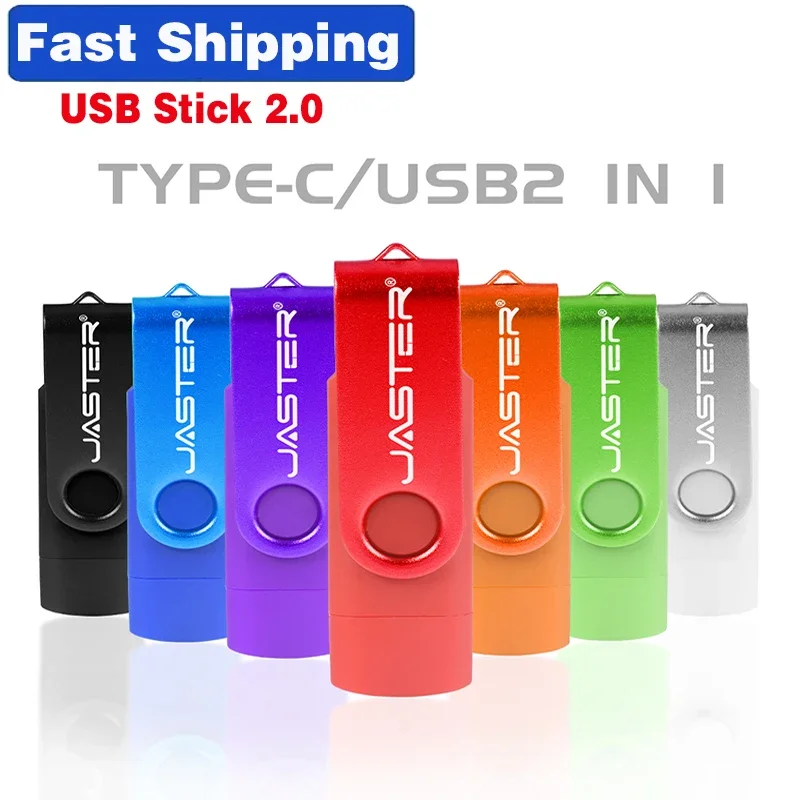 

Быстрая доставка Флешка Type-C 2.0 2 в 1 360 ° Поворотный флэш-накопитель, 64 ГБ, 32 ГБ, USB-накопитель, 16 ГБ, внешнее хранилище, 8 ГБ