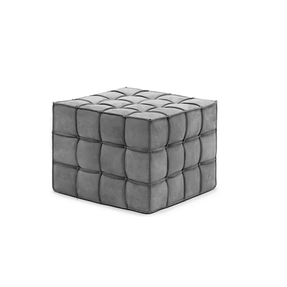 

Modern Velvet Square Fabric Sofa Footstool Fabric Tufted Pouf Ottoman Chair Pouf Living Sofa Ottoman