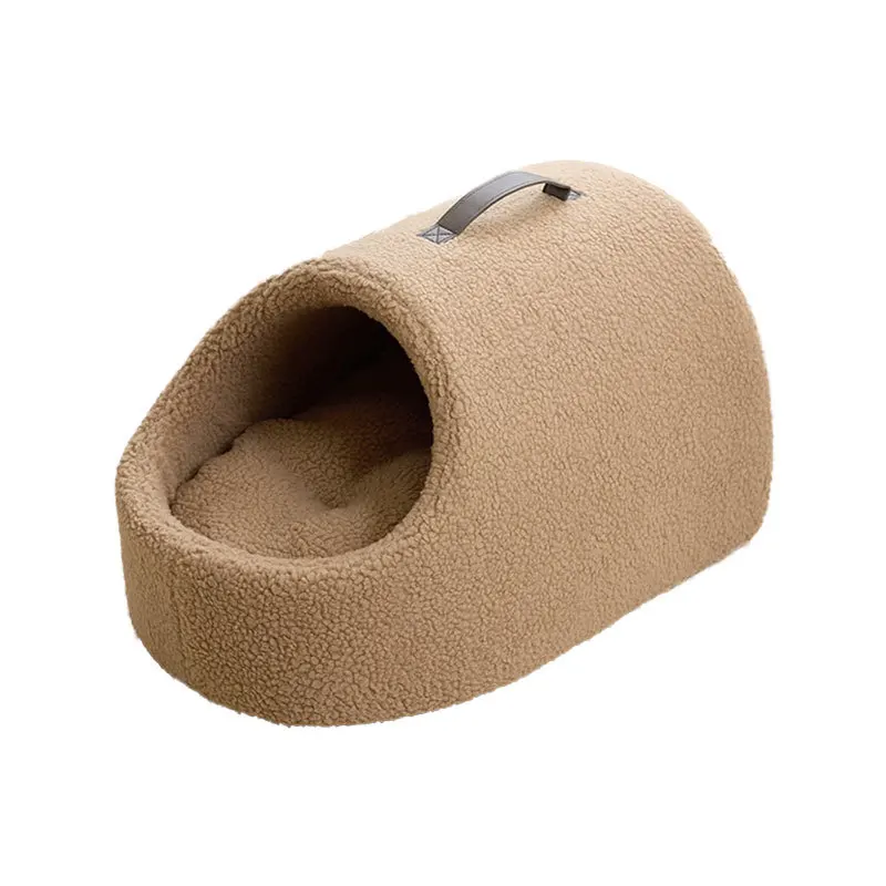Cama cálida nido en forma de zapatilla para gatos y perros pequeños - imagen 3