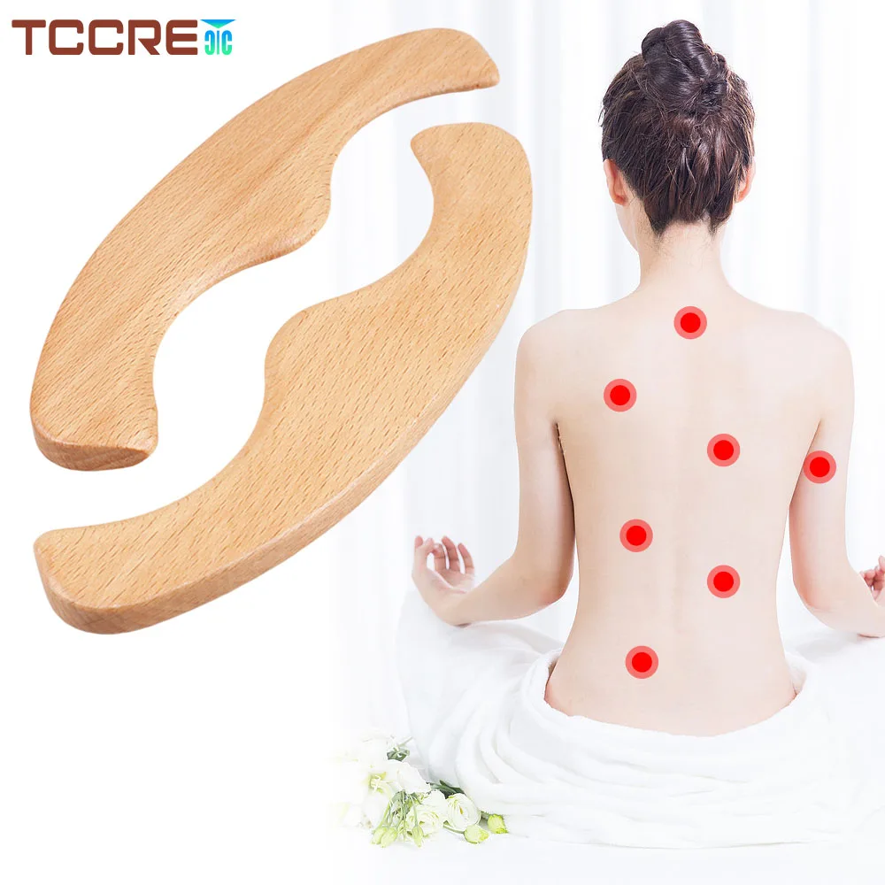 

Wood Gua Sha Physical Therapy Body Scraping Massage Tools Lymphatic Drainage Anti Cellulite Massager Muscle Scraper